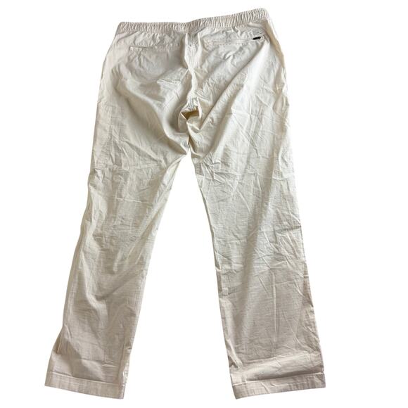 VUORI Womens Ripstop Pants Size XL Cream Cargo Pocket Drawstring VW401 - Picture 3 of 10